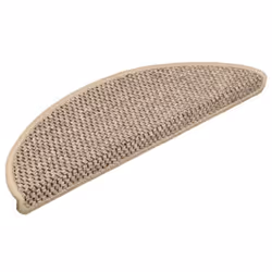 vidaXL Stair Mats Stair Protector Self-adhesive Sisal-Look 15 pcs Dark Beige - Additional view 2