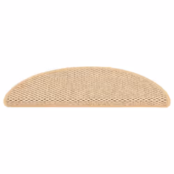vidaXL Stair Mats Stair Protector Self-adhesive Sisal-Look 15 pcs Light Beige - Additional view 3