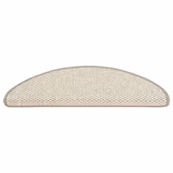 vidaXL Stair Mats Self-adhesive Carpet Stair Rug Sisal-Look 15 pcs Platina - Additional view 2