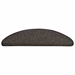vidaXL Stair Mats Stair Protector Self-adhesive Sisal-Look 15 pcs Anthracite - Additional view 2