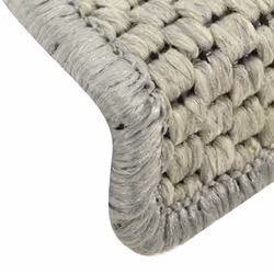 vidaXL Stair Mats Self-adhesive Carpet Stair Rug Sisal-Look 15 pcs Light Green - Additional view 7