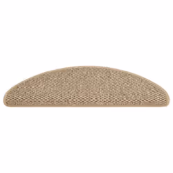 vidaXL Stair Mats Stair Protector Self-adhesive Sisal-Look 15 pcs Dark Beige - Additional view 3