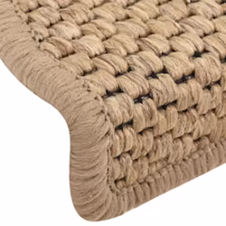vidaXL Stair Mats Carpet Stair Tread Rug Self-adhesive Sisal-Look 15 pcs Sand - Additional view 5