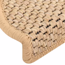 vidaXL Stair Mats Stair Protector Self-adhesive Sisal-Look 15 pcs Light Beige - Additional view 3
