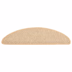 vidaXL Stair Mats Stair Protector Self-adhesive Sisal-Look 15 pcs Light Beige - Additional view 5