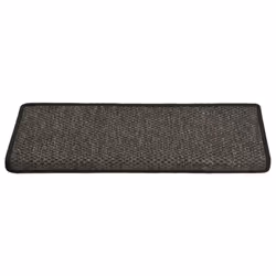 vidaXL Stair Mats Stair Protector Self-adhesive Sisal-Look 15 pcs Anthracite
