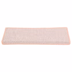 vidaXL Stair Mats Self-adhesive Sisal-Look 15 pcs 65x21x4 cm Stair Tread Pink