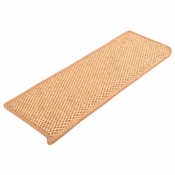 vidaXL Stair Mats Carpet Stair Tread Self-adhesive Sisal-Look 15 pcs Orange - Additional view 5