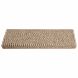 vidaXL Stair Mats Stair Protector Self-adhesive Sisal-Look 15 pcs Dark Beige - Additional view 2