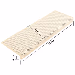 vidaXL Stair Mats Carpet Stair Tread Rug Self-adhesive Sisal-Look 15 pcs Cream - Additional view 3