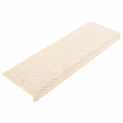 vidaXL Stair Mats Carpet Stair Tread Rug Self-adhesive Sisal-Look 15 pcs Cream - Additional view 4