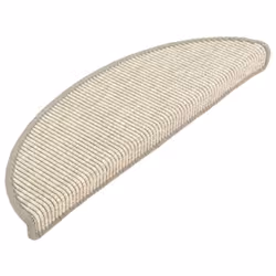 vidaXL Stair Mats Carpet Stair Tread Stair Step Self-adhesive 15 pcs Silver - Additional view 5