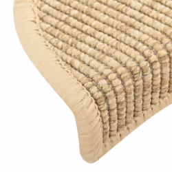 vidaXL Stair Mats Carpet Rug Stair Protector Self-adhesive 15 pcs Light Beige - Additional view 6