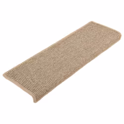 vidaXL Stair Mats Carpet Rug Stair Protector Self-adhesive 15 pcs Dark Beige - Additional view 2
