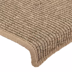 vidaXL Stair Mats Carpet Rug Stair Protector Self-adhesive 15 pcs Dark Beige - Additional view 6