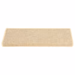 vidaXL Self-adhesive Stair Mats Stair Treads Protector Rug Sisal-Look 15 pcs - light beige - Additional view 2