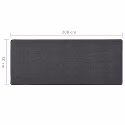 vidaXL Carpet Runner Anthracite Hallway Kitchen Floor Carpet Mat Area Rug - Additional view 6