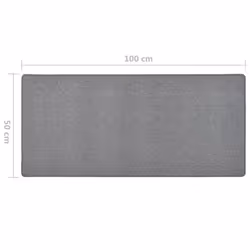 vidaXL Carpet Runner Dark Grey Hallway Kitchen Office Floor Carpet Area Rug - Additional view 6