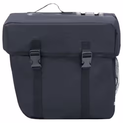 vidaXL Double Bicycle Bag for Pannier Rack Waterproof 35 L Black Storage Bag - Additional view 3