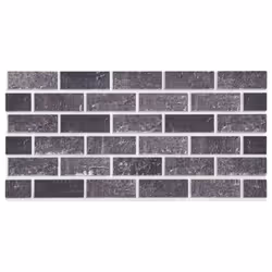 vidaXL 3D Wall Panels Wall Cover with Black and Grey Brick Design 10 pcs EPS