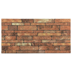 vidaXL 3D Wall Panels Wall Cover Wallpaper with Brown Brick Design 10 pcs EPS