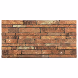 vidaXL 3D Wall Panels Wall Cover Wallpaper with Brown Brick Design 10 pcs EPS