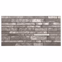 vidaXL 3D Wall Panels Wall Covering with Dark Grey Brick Design 10 pcs EPS
