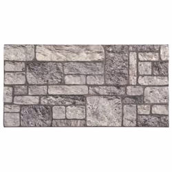 vidaXL 3D Wall Panels Wall Covering with Light Grey Brick Design 10 pcs EPS