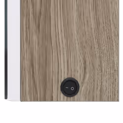 vidaXL LED Bathroom Mirror Cabinet Washroom Wall Cabinet Storage Vanity Unit - white and oak - Additional view 5