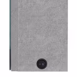 vidaXL LED Bathroom Mirror Concrete Grey Medicine Cabinet Furniture Vanity - Additional view 5