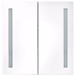 vidaXL LED Bathroom Mirror Cabinet Shining Grey Washroom Storage Vanity Unit - Additional view 3