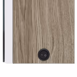 vidaXL LED Bathroom Mirror Cabinet Washroom Wall Cabinet Storage Vanity Unit - white and oak, 62 x 14 x 60 cm - Additional view 5
