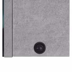 vidaXL LED Bathroom Mirror Cabinet Concrete Grey Washroom Storage Vanity Unit - Additional view 5