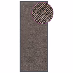 vidaXL 1/2x Dust Control Mat Rectangular Tufted Rug Multi Colours Multi Sizes - dark brown, 60 x 150 cm
