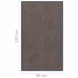 vidaXL Doormat Tufted Dark Brown Home Decor Hallway Front Door Welcome Mat - Additional view 4
