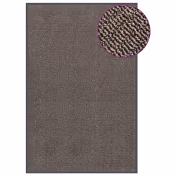 vidaXL 1/2x Dust Control Mat Rectangular Tufted Rug Multi Colours Multi Sizes - dark brown, 120 x 180 cm