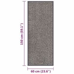 vidaXL 1/2x Dust Control Mat Rectangular Tufted Rug Multi Colours Multi Sizes - light brown, 60 x 150 cm - Additional view 3