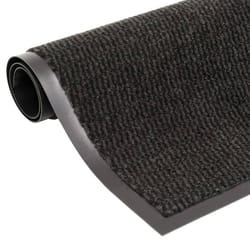 vidaXL 1/2x Dust Control Mat Rectangular Tufted Rug Multi Colours Multi Sizes - black, 60 x 150 cm