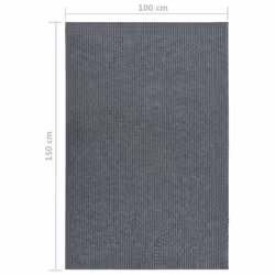 vidaXL Dirt Trapper Carpet Runner Grey Home Kitchen Floor Carpet Mat Area Rug - Additional view 5