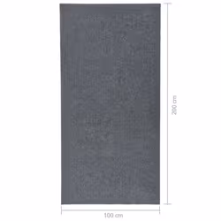 vidaXL Dirt Trapper Carpet Runner Grey Home Kitchen Non-Slip Floor Mat Carpet - Additional view 6