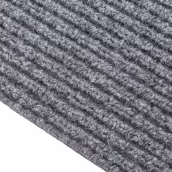 vidaXL Dirt Trapper Carpet Runner Grey Home Kitchen Non-Slip Floor Mat Carpet - Additional view 4
