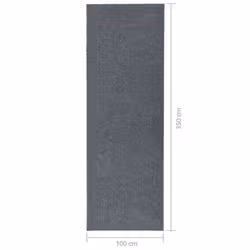 vidaXL Dirt Trapper Carpet Runner Grey Home Kitchen Non-Slip Floor Mat Carpet - Additional view 6