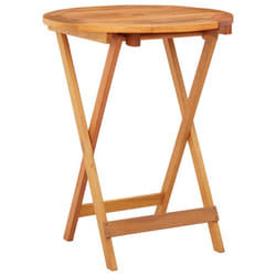vidaXL Folding Garden Table Solid Eucalyptus Wood Patio Wooden Dining Table
