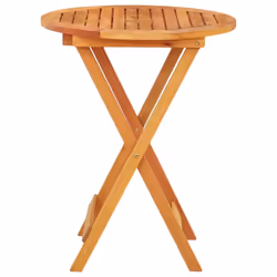 vidaXL Folding Garden Table Solid Eucalyptus Wood Patio Wooden Dining Table