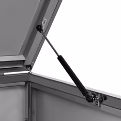 vidaXL Double Wheelie Bin Shed Stainless Steel Outdoor Garbage Waste Shed - Additional view 7