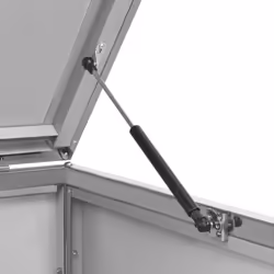 vidaXL Double Wheelie Bin Shed Stainless Steel Outdoor Garbage Waste Shed - Additional view 7