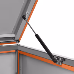 vidaXL Single Wheelie Bin Shed Stainless Steel Outdoor Garbage Waste Shed - Additional view 7