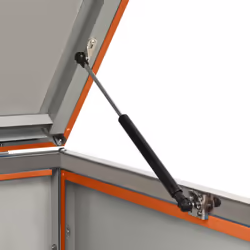 vidaXL Double Wheelie Bin Shed Stainless Steel Outdoor Garbage Waste Shed - Additional view 7