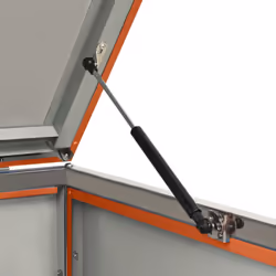 vidaXL Triple Wheelie Bin Shed Stainless Steel Garden Garage Trash Bin Shed - Additional view 10