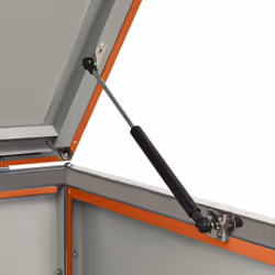 vidaXL Quadruple Wheelie Bin Shed Stainless Steel Garden Garage Trash Bin Shed - Additional view 10